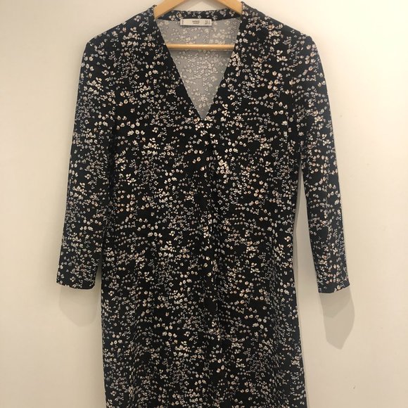 Mango V-Neckline Dress - Picture 1 of 3